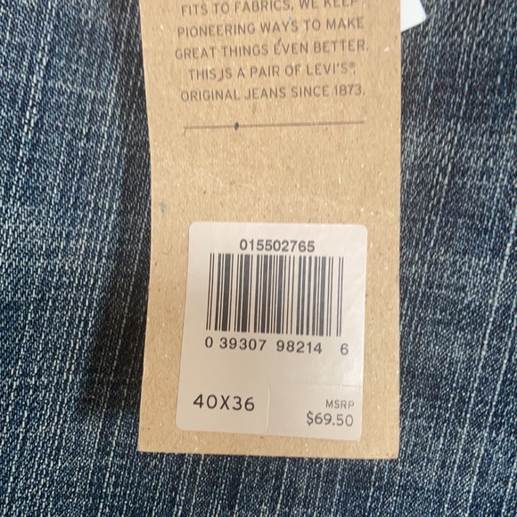 Relisted Levi’s 550 relaxed slight distressed jean tapered leg 40 X 36 big&tall - Picture 11 of 17
